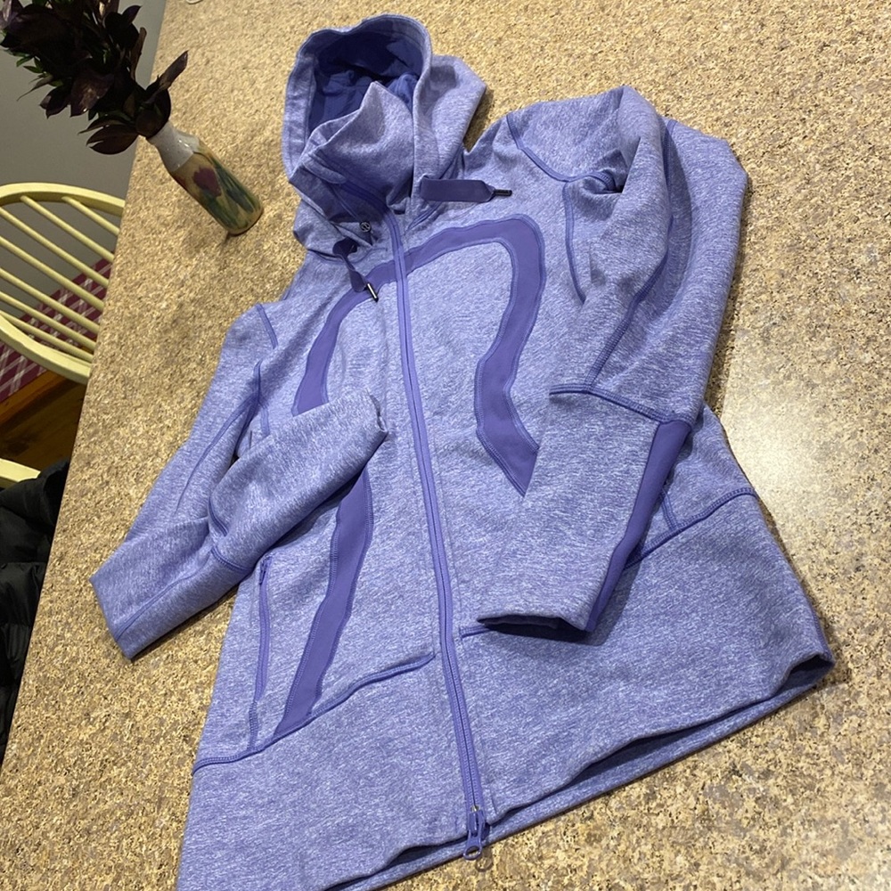 Lululemon Athletica Stride Purple Zip Up Hoodie Jacket Size 6